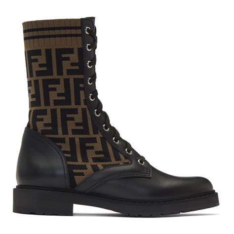 designer boots fendi|fendi military boots.